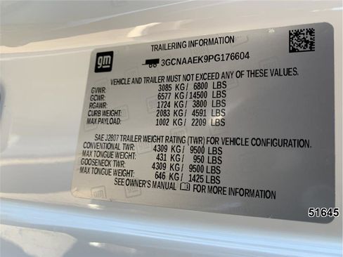 Used 2023 Chevrolet Silverado 1500 W/T w/ Trailering Package image 17