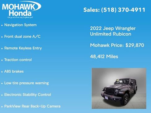 Used 2022 Jeep Wrangler Unlimited Rubicon image 7