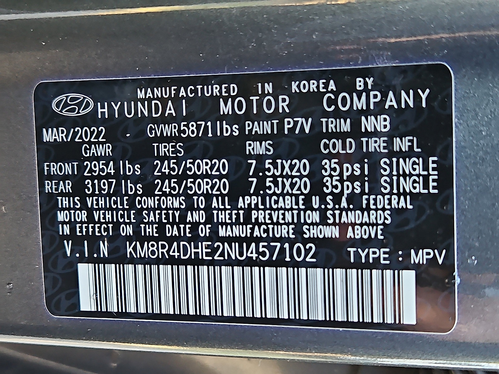 Used 2022 Hyundai Palisade SEL w/ 8P Bench Seat Package AWD/4WD image 28