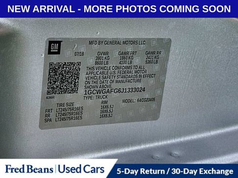 Used 2018 Chevrolet Express 2500 w/ Enhanced Convenience Package RWD image 40