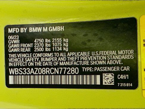 Used 2024 BMW M4 Competition w/ Parking Assistance Package image 34