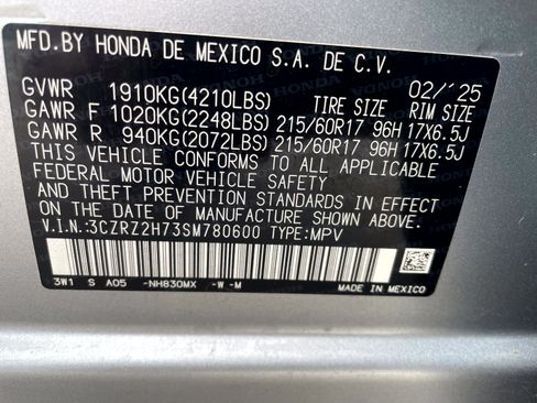 Certified 2025 Honda HR-V EX-L image 22