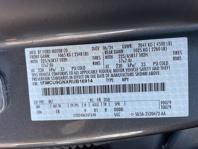 Used 2024 Ford Escape Active w/ Tech Pack #2 AWD/4WD image 45