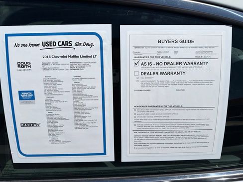 Used 2016 Chevrolet Malibu LT w/ Power Convenience Package FWD image 23