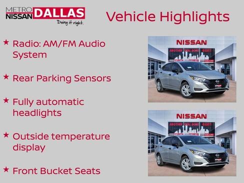 New 2025 Nissan Versa S w/ Trunk Package image 7
