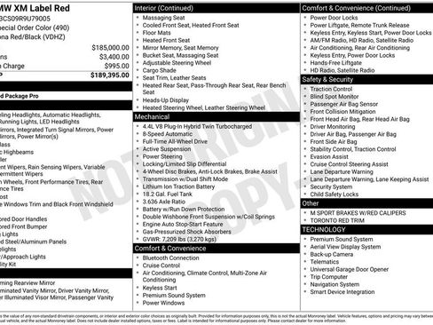Used 2024 BMW XM Label Red image 6
