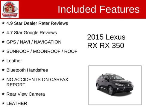 Used 2015 Lexus RX 350 FWD image 4