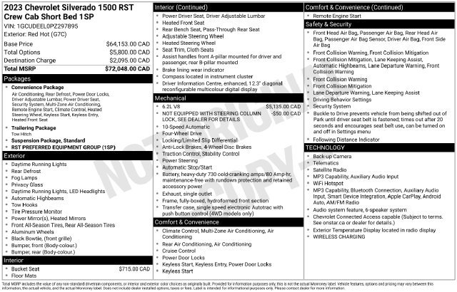 Used 2023 Chevrolet Silverado 1500 RST AWD/4WD image 7
