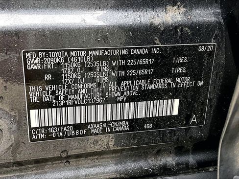 Used 2020 Toyota RAV4 XLE w/ All Weather Liner Package image 30