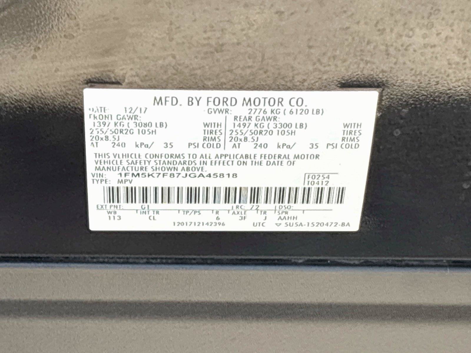 Used 2018 Ford Explorer Limited FWD image 33