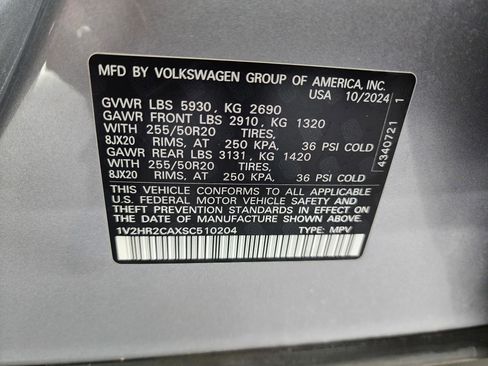 Used 2025 Volkswagen Atlas SE image 60