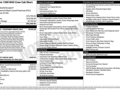 Used 2026 RAM 1500 RHO w/ RHO Level 1 Equipment Group AWD/4WD image 32