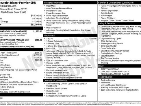 Used 2023 Chevrolet Blazer Premier w/ Driver Confidence II Package image 23