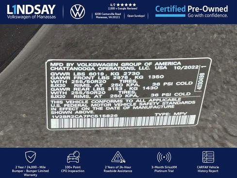 Certified 2023 Volkswagen Atlas SEL image 26