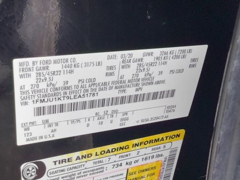 Used 2020 Ford Expedition Limited w/ Equipment Group 303A RWD image 31