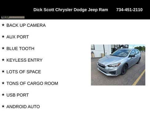 Used 2018 Subaru Impreza 2.0i AWD/4WD image 2