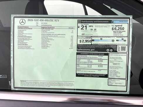 New 2026 Mercedes-Benz GLE 450 4MATIC image 13