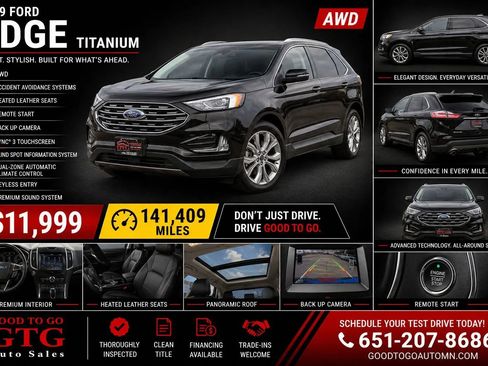 Used 2019 Ford Edge Titanium AWD/4WD image 1