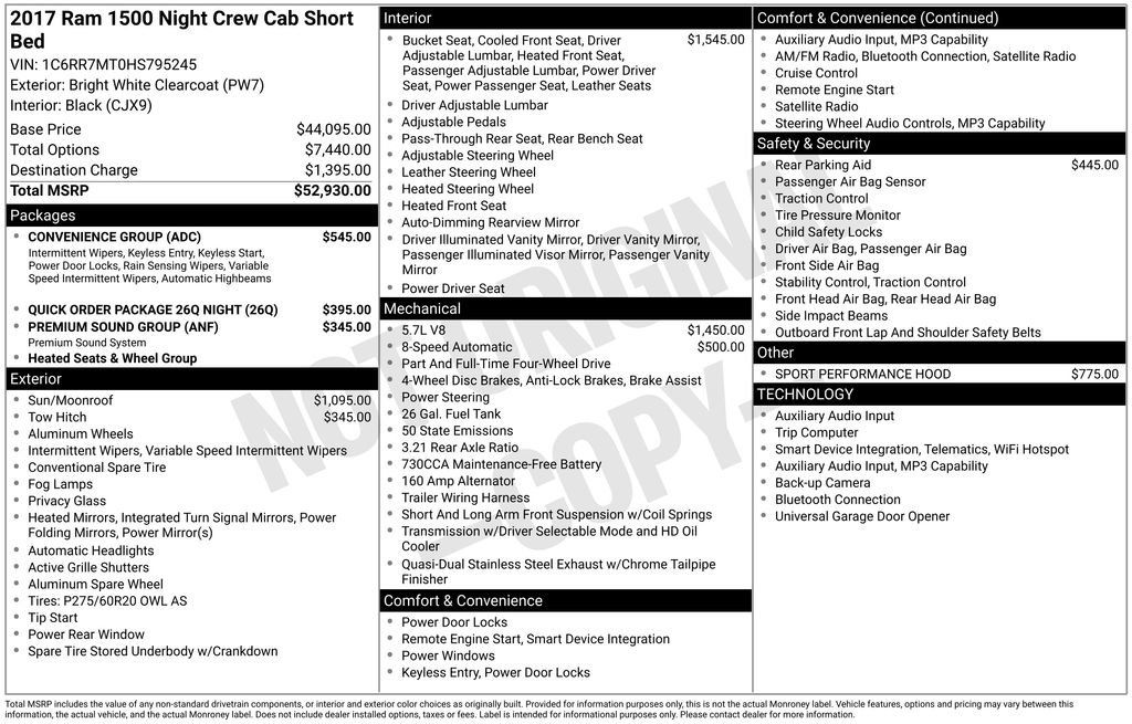 Used 2017 RAM 1500 Sport w/ Convenience Group AWD/4WD image 4
