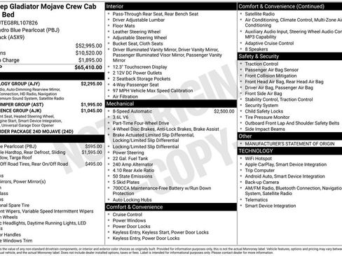 Used 2024 Jeep Gladiator Mojave w/ Technology Group image 4