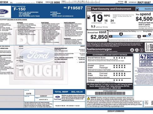 Used 2024 Ford F150 XLT w/ Equipment Group 302A MID AWD/4WD image 2