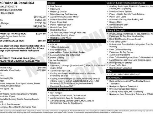 New 2026 GMC Yukon XL Denali w/ Sun & Power Step Package AWD/4WD image 28