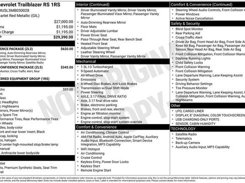 Used 2021 Chevrolet TrailBlazer RS w/ Convenience Package AWD/4WD image 4