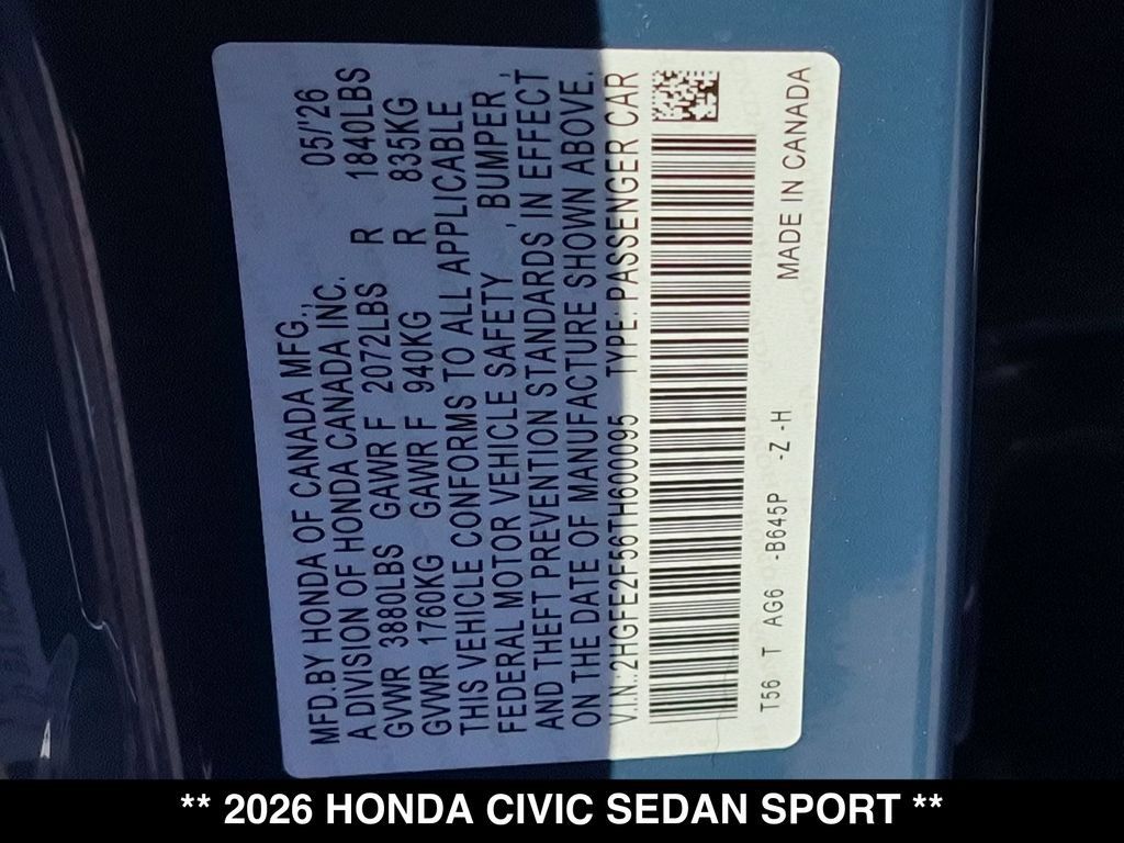 Used 2026 Honda Civic Sport image 28