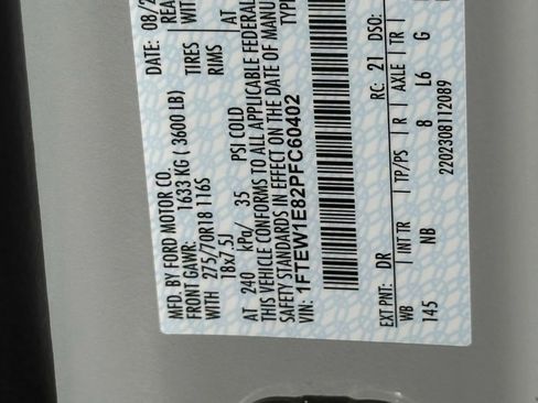 Used 2023 Ford F150 Tremor w/ Equipment Group 402A High image 51