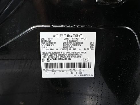 Used 2022 Ford Edge Titanium w/ Equipment Group 301A AWD/4WD image 51