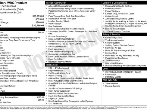 Used 2018 Subaru WRX Premium image 35
