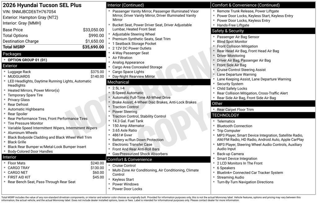 New 2026 Hyundai Tucson SEL Plus AWD/4WD image 24