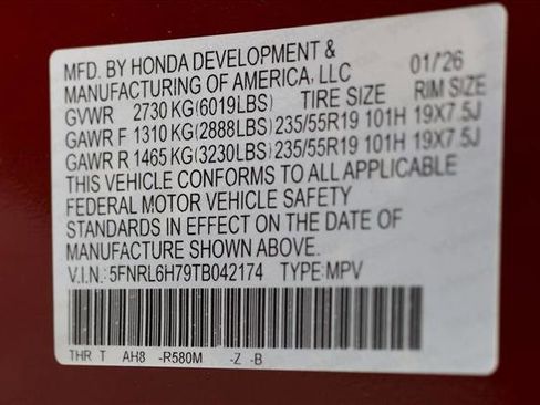 New 2026 Honda Odyssey Sport-L image 25
