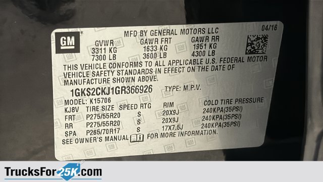 Used 2016 GMC Yukon Denali w/ Open Road Package AWD/4WD image 30