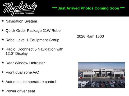 Used 2026 RAM 1500 Rebel w/ Rebel Level 1 Equipment Group AWD/4WD image 1