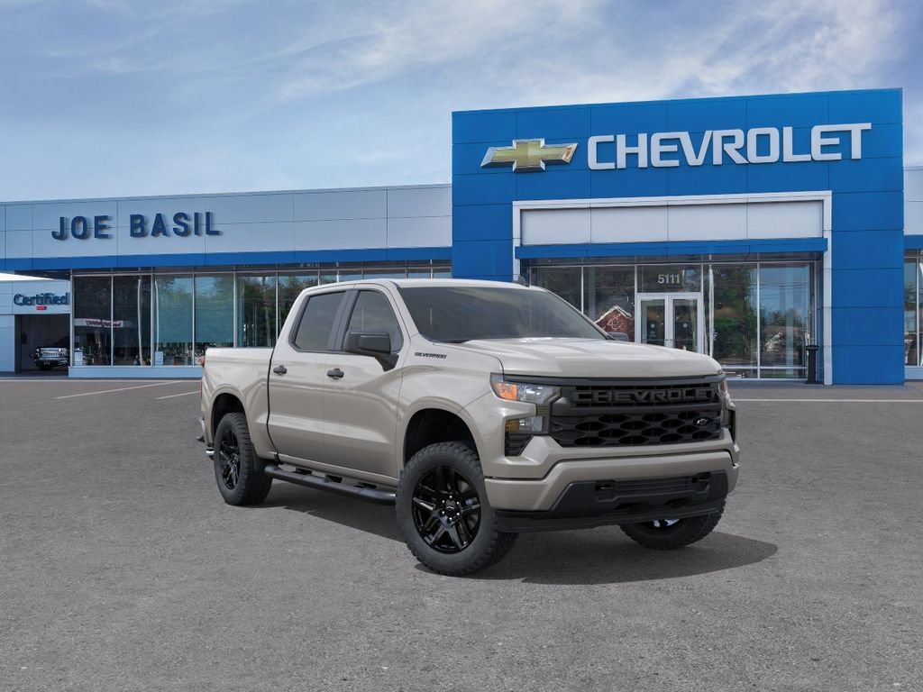 New 2026 Chevrolet Silverado 1500 Custom w/ Turbomax Blackout Package AWD/4WD image 1