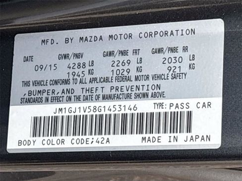 Used 2016 MAZDA MAZDA6 Touring image 34