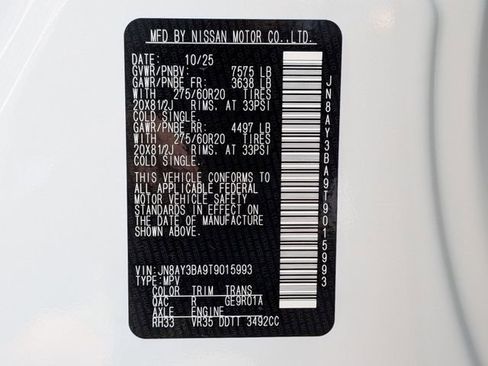 New 2026 Nissan Armada SL w/ Captain's Chari Seat Package image 36