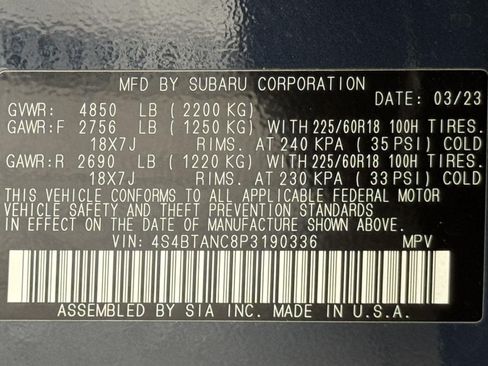 Used 2023 Subaru Outback Limited AWD/4WD image 44