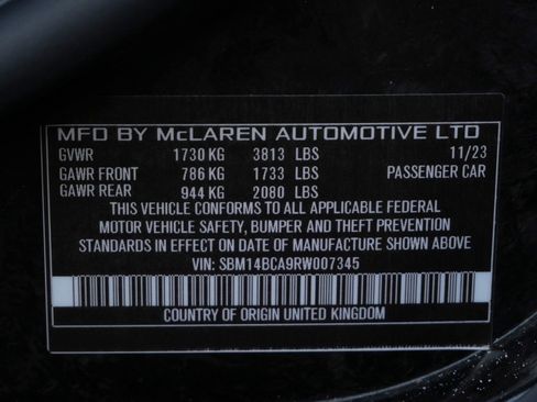 Used 2024 McLaren 750S Spider RWD image 26