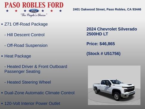 Used 2024 Chevrolet Silverado 2500 LT w/ Convenience Package AWD/4WD image 12