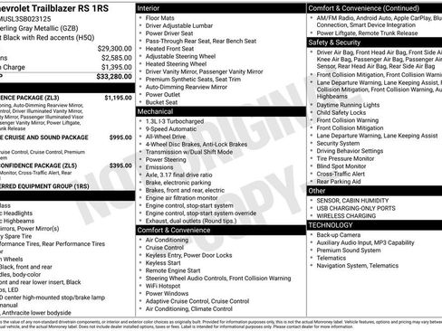 Used 2025 Chevrolet TrailBlazer RS w/ Convenience Package AWD/4WD image 4
