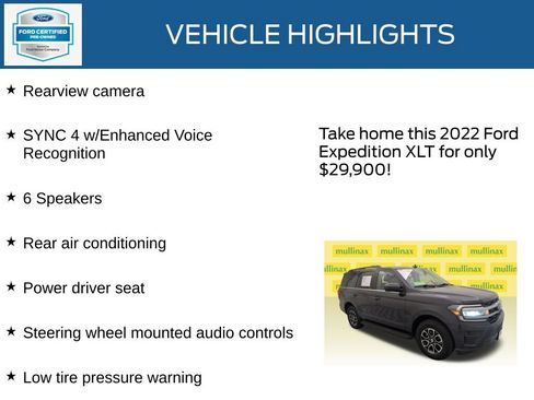 Certified 2022 Ford Expedition XLT RWD image 23