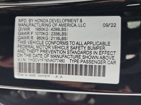 Used 2022 Honda Accord LX image 38