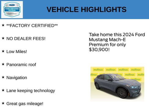 Certified 2024 Ford Mustang Mach-E Premium RWD image 11