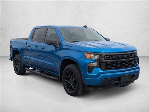 Used 2024 Chevrolet Silverado 1500 Custom w/ Turbomax Blackout Package AWD/4WD image 3