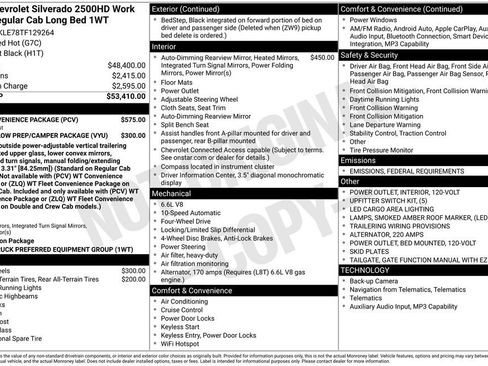 New 2026 Chevrolet Silverado 2500 W/T w/ WT Convenience Package image 26