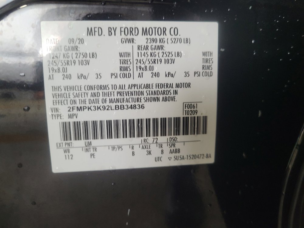 Used 2020 Ford Edge Titanium w/ Equipment Group 301A FWD image 33