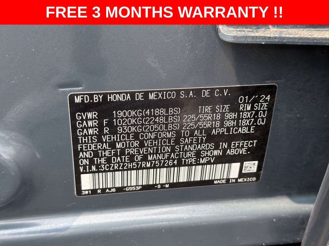 Used 2024 Honda HR-V Sport image 23