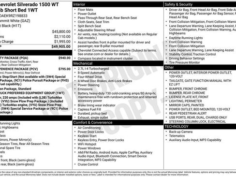 Used 2024 Chevrolet Silverado 1500 W/T w/ WT Safety Package AWD/4WD image 5